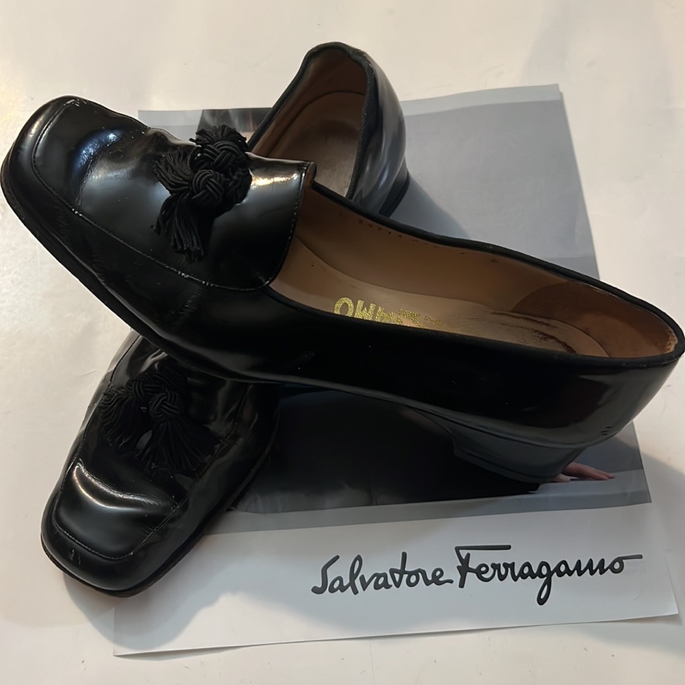 Salvatore Ferragamo Patten Leather Shoes 🔥